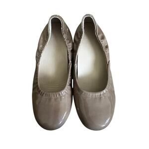 Abeo Tan Patent Leather Ballet Flat Size 6.5